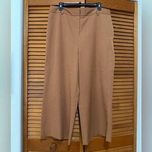 ANTONIO MELANI Size 16 Wide Leg chino Pants in Brown with pockets. Gently used.